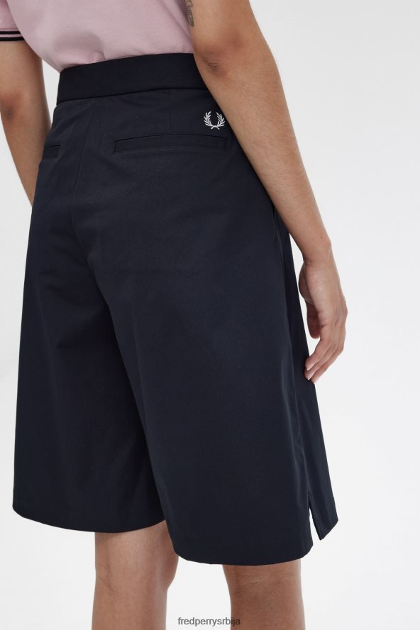 одећу рс Fred Perry Жене набрано кратко црн 68TD6P694