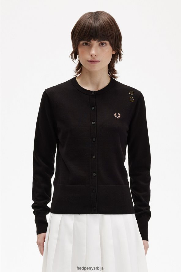 одећу рс Fred Perry Жене дугмад иако кардиган црн 68TD6P666 одећу рс Fred Perry Жене дугмад иако кардиган црн 68TD6P666