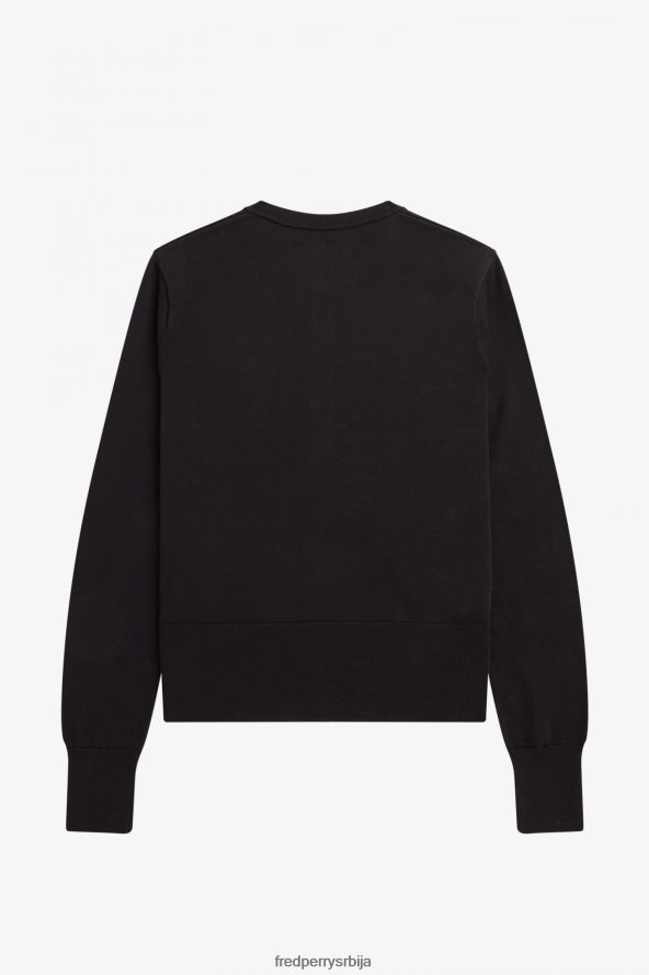 одећу рс Fred Perry Жене дугмад иако кардиган црн 68TD6P666