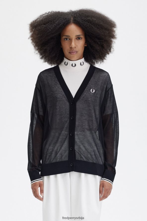 одећу рс Fred Perry Жене кардиган са прозирним В-изрезом црн 68TD6P667 одећу рс Fred Perry Жене кардиган са прозирним В-изрезом црн 68TD6P667