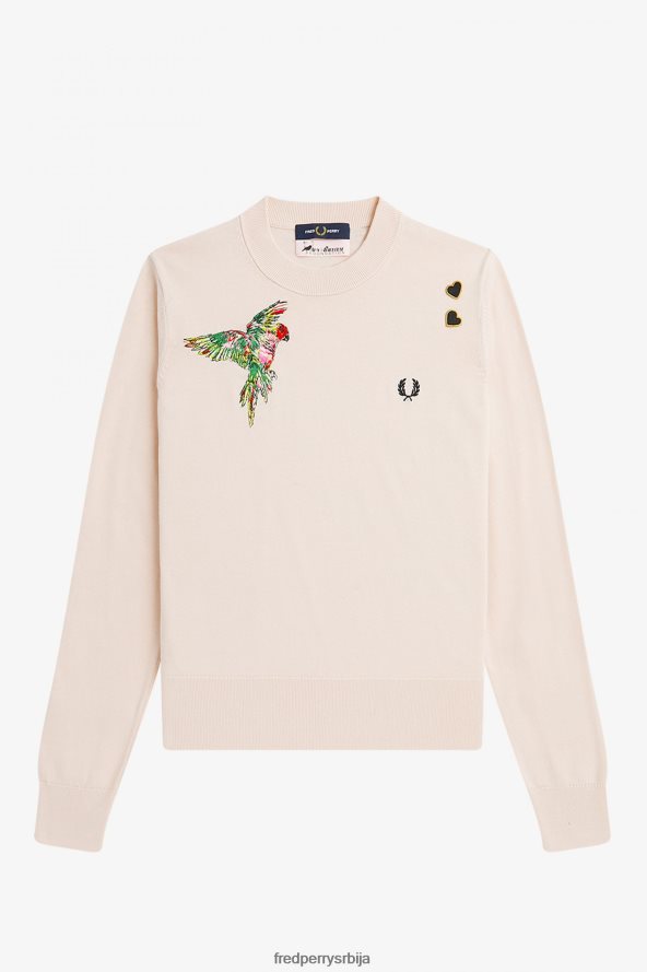 одећу рс Fred Perry Жене извезени џемпер црн 68TD6P678