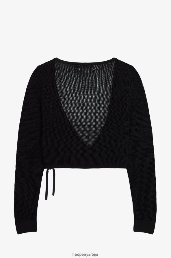 одећу рс Fred Perry Жене отворени кардиган црн 68TD6P679