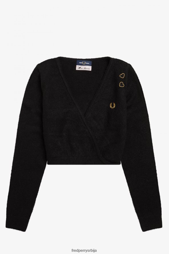 одећу рс Fred Perry Жене замотајте кардиган тонски леопард 68TD6P681