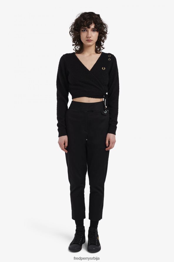 одећу рс Fred Perry Жене замотајте кардиган тонски леопард 68TD6P681