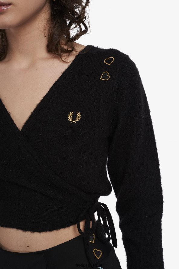 одећу рс Fred Perry Жене замотајте кардиган тонски леопард 68TD6P681