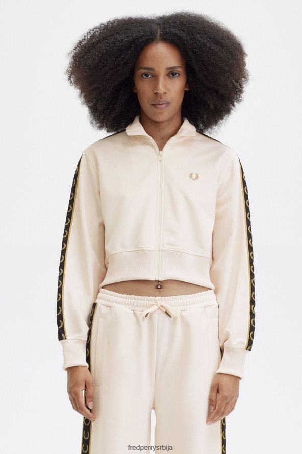 одећу рс Fred Perry Жене изрезана тракаста јакна свиленкаста бресква 68TD6P32 одећу рс Fred Perry Жене изрезана тракаста јакна свиленкаста бресква 68TD6P32