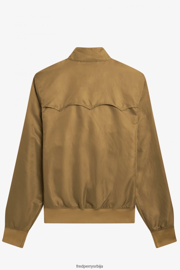 одећу рс Fred Perry Жене јакна са рајсфершлусом са штампаном поставом црн 68TD6P599