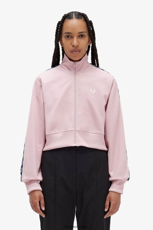 одећу рс Fred Perry Жене изрезана тракаста јакна креда розе 68TD6P601 одећу рс Fred Perry Жене изрезана тракаста јакна креда розе 68TD6P601
