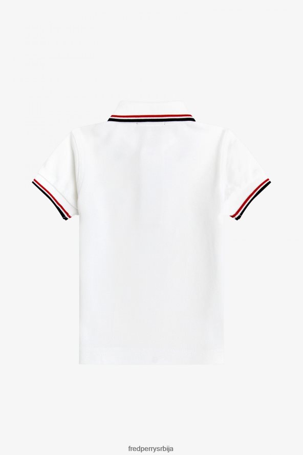 одећу рс Fred Perry клинци моја прва кошуља бела / светло црвена / морнарска 68TD6P704