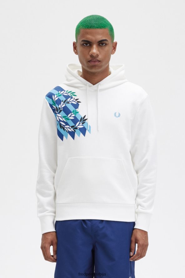 одећу рс Fred Perry мушкарци дуксерица са капуљачом са ловоровим венцем Снежана 68TD6P384