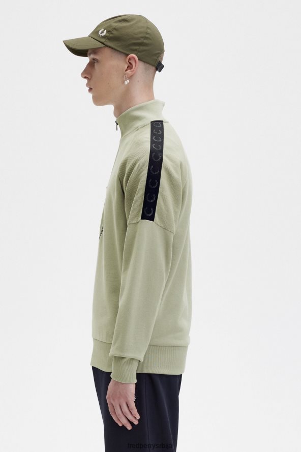 одећу рс Fred Perry мушкарци дукс са полу-рајсфершлусом са брендирањем круга морска трава 68TD6P385 одећу рс Fred Perry мушкарци дукс са полу-рајсфершлусом са брендирањем круга морска трава 68TD6P385