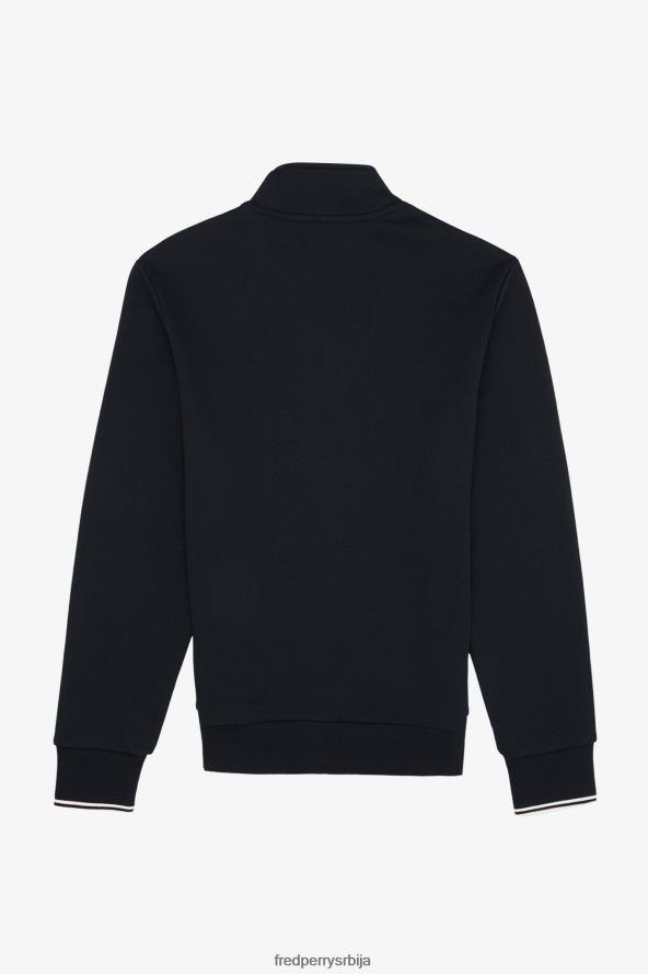 одећу рс Fred Perry мушкарци дукс са полу рајсфершлусом морнарица 68TD6P388