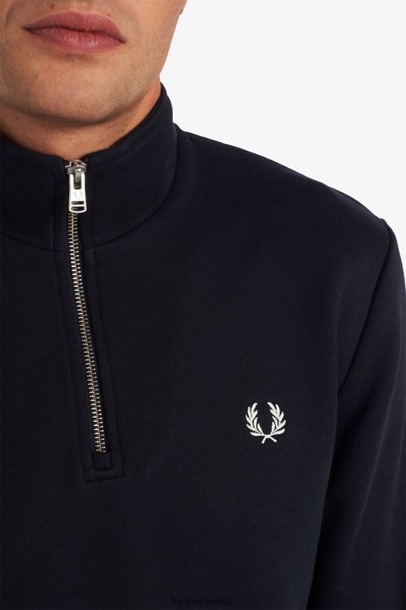 одећу рс Fred Perry мушкарци дукс са полу рајсфершлусом морнарица 68TD6P388