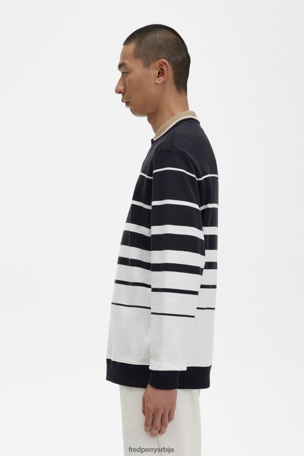 одећу рс Fred Perry мушкарци пругаста дуксерица Снежана 68TD6P395