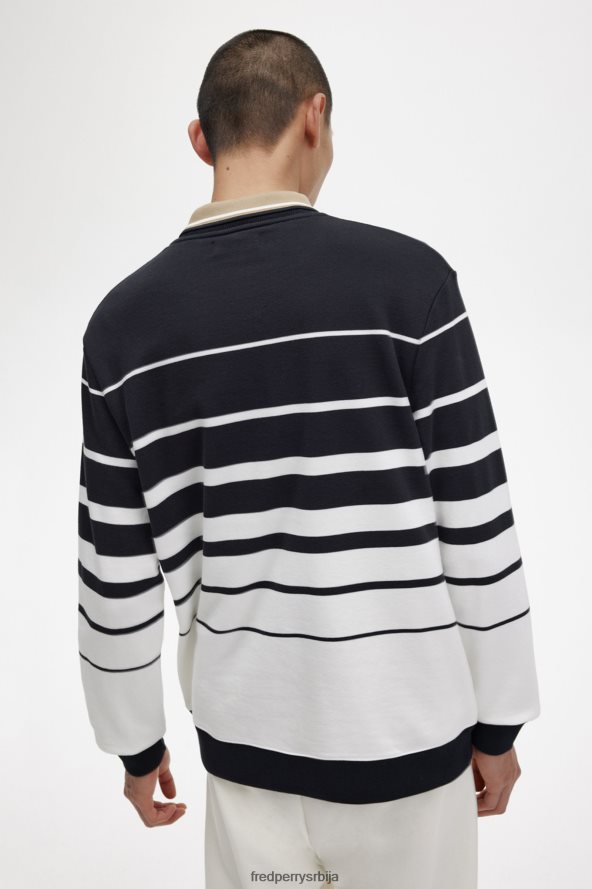 одећу рс Fred Perry мушкарци пругаста дуксерица Снежана 68TD6P395