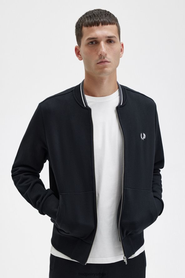 одећу рс Fred Perry мушкарци рајсфершлус кроз дукс топли камен 68TD6P399