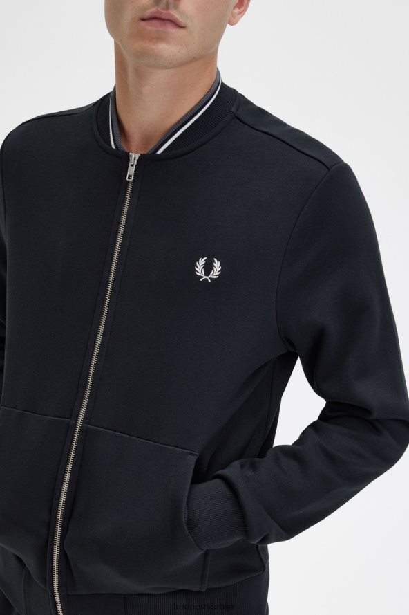 одећу рс Fred Perry мушкарци рајсфершлус кроз дукс топли камен 68TD6P399