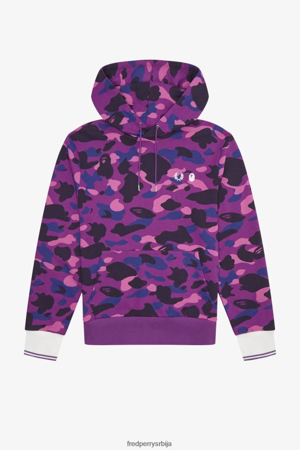одећу рс Fred Perry мушкарци маскирна дуксерица са капуљачом црн 68TD6P409
