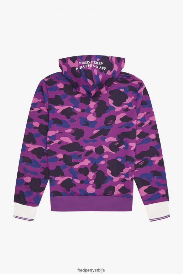одећу рс Fred Perry мушкарци маскирна дуксерица са капуљачом црн 68TD6P409