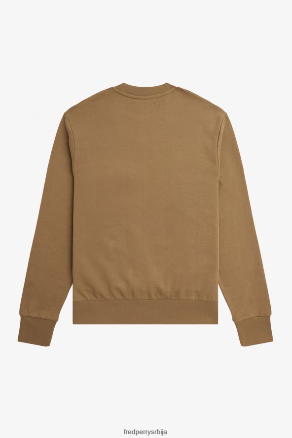 одећу рс Fred Perry мушкарци дукс са округлим изрезом са џепним детаљима осенченог камена 68TD6P412