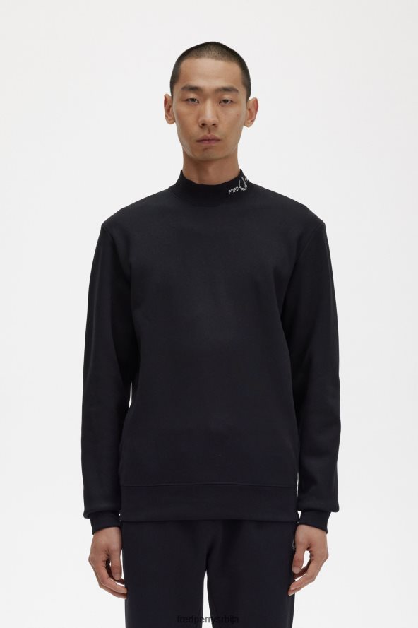 одећу рс Fred Perry мушкарци дуксерица са брендираним крагном црн 68TD6P418 одећу рс Fred Perry мушкарци дуксерица са брендираним крагном црн 68TD6P418