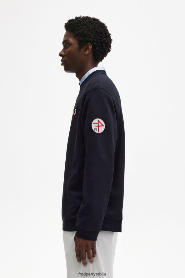одећу рс Fred Perry мушкарци штампана дуксерица гоји бобице 68TD6P428