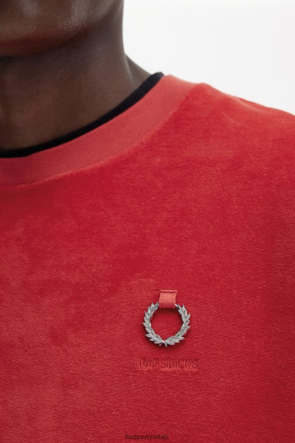 одећу рс Fred Perry мушкарци велур дукс црн 68TD6P429