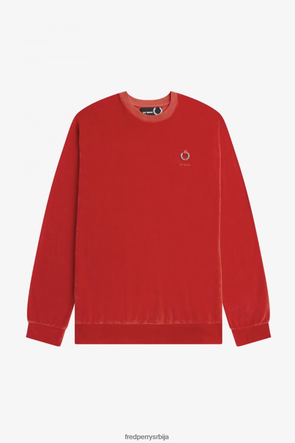 одећу рс Fred Perry мушкарци велур дукс црн 68TD6P429