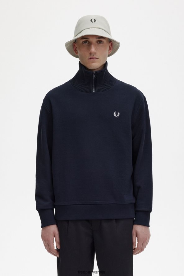 одећу рс Fred Perry мушкарци плетени трим дукс морнарица 68TD6P430