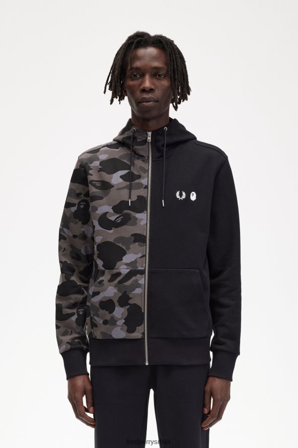 одећу рс Fred Perry мушкарци дукс са капуљачом са патентним затварачем црн 68TD6P432 одећу рс Fred Perry мушкарци дукс са капуљачом са патентним затварачем црн 68TD6P432