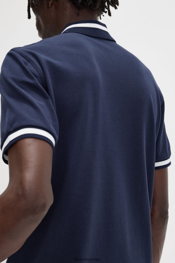 одећу рс Fred Perry мушкарци м2 морнарско/снежно бела 68TD6P354