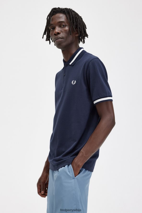 одећу рс Fred Perry мушкарци м2 морнарско/снежно бела 68TD6P354