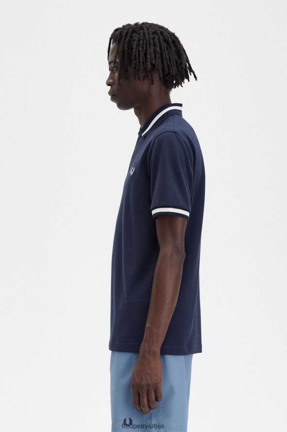 одећу рс Fred Perry мушкарци м2 морнарско/снежно бела 68TD6P354