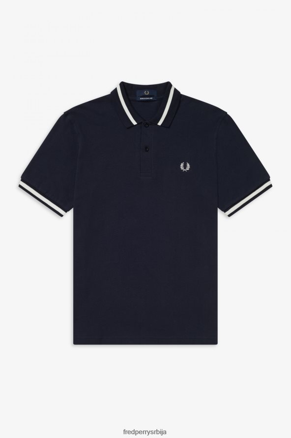 одећу рс Fred Perry мушкарци м2 морнарско/снежно бела 68TD6P354