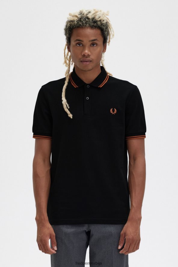 одећу рс Fred Perry мушкарци м3600 1 мајица црна/орашина пахуљица 68TD6P254 одећу рс Fred Perry мушкарци м3600 1 мајица црна/орашина пахуљица 68TD6P254