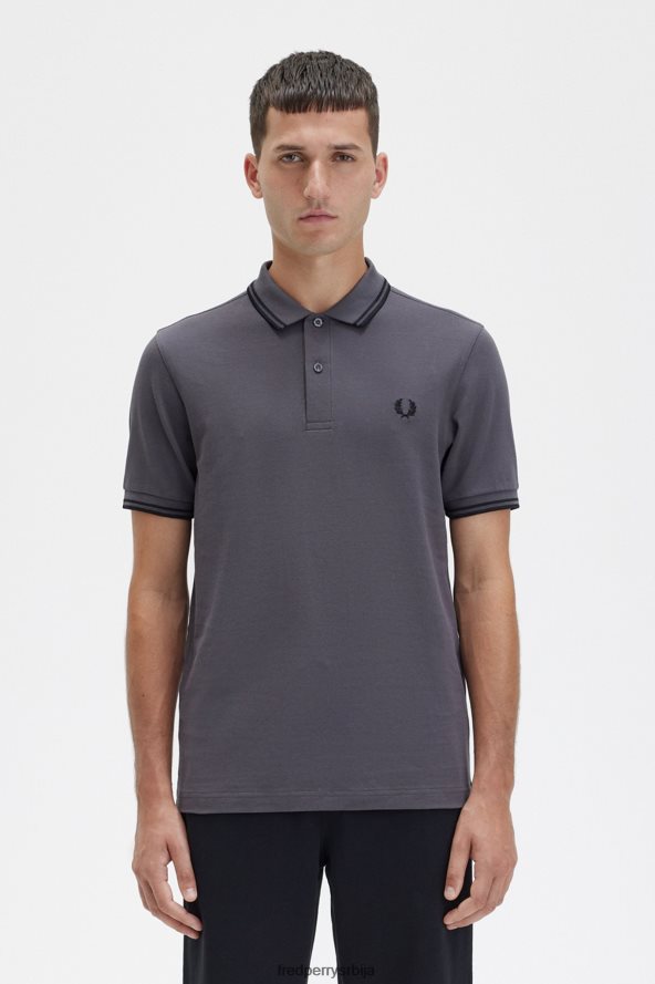 одећу рс Fred Perry мушкарци м3600 2 мајица гунметал/црна 68TD6P286 одећу рс Fred Perry мушкарци м3600 2 мајица гунметал/црна 68TD6P286