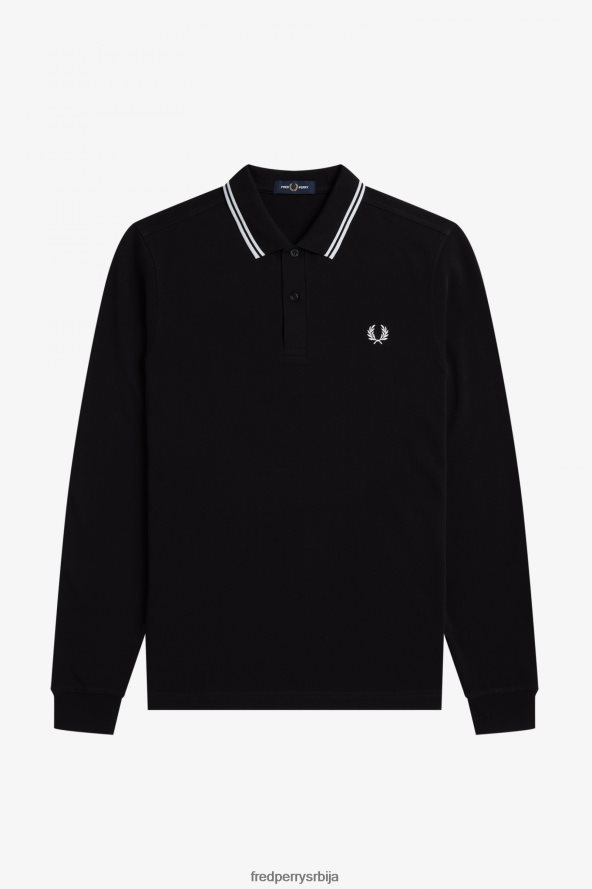 одећу рс Fred Perry мушкарци м3636 црно бели 68TD6P287