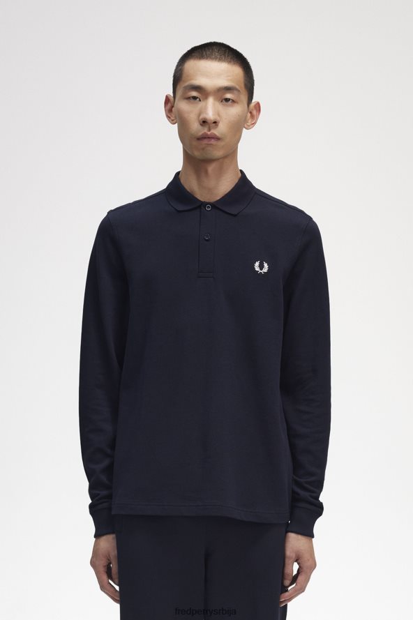 одећу рс Fred Perry мушкарци м6006 морнарско/бела 68TD6P312