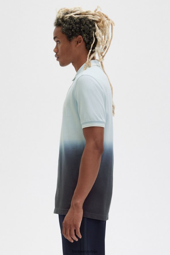 одећу рс Fred Perry мушкарци омбре мајица лагани лед 68TD6P267