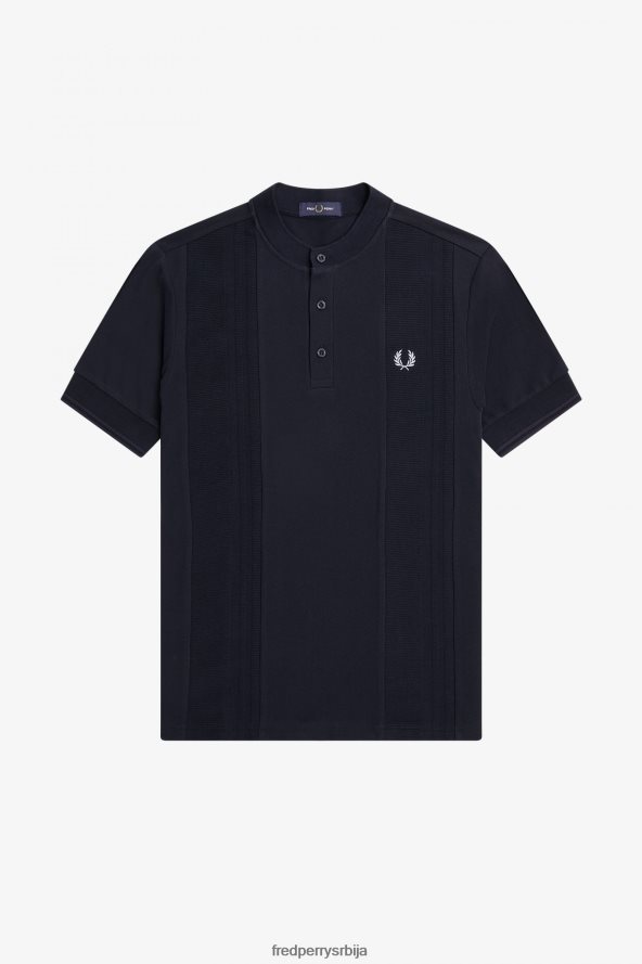 одећу рс Fred Perry мушкарци хенлеи кошуља контрастног украса морнарица 68TD6P333