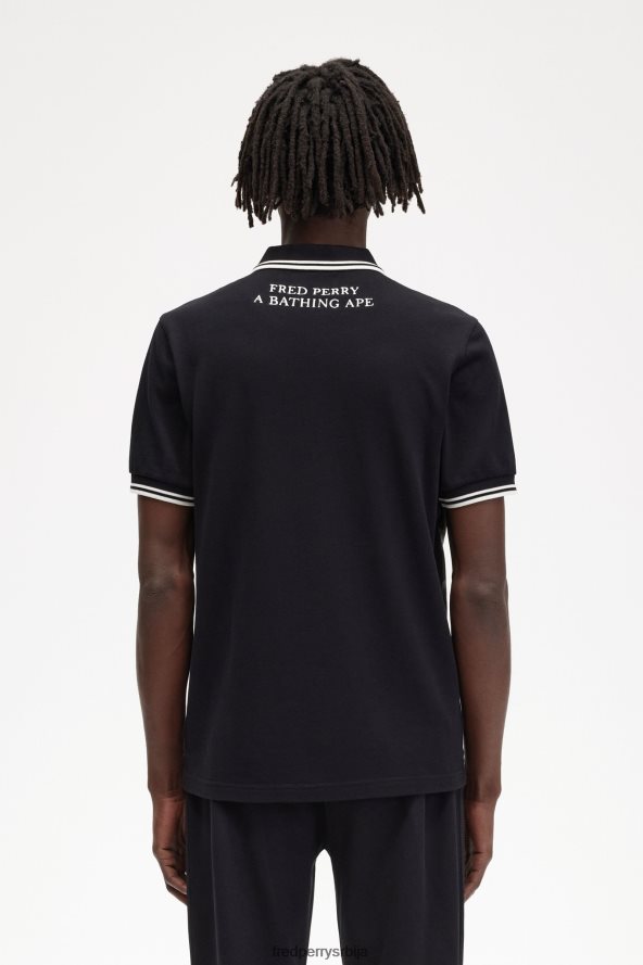 одећу рс Fred Perry мушкарци маскирна кошуља црн 68TD6P351