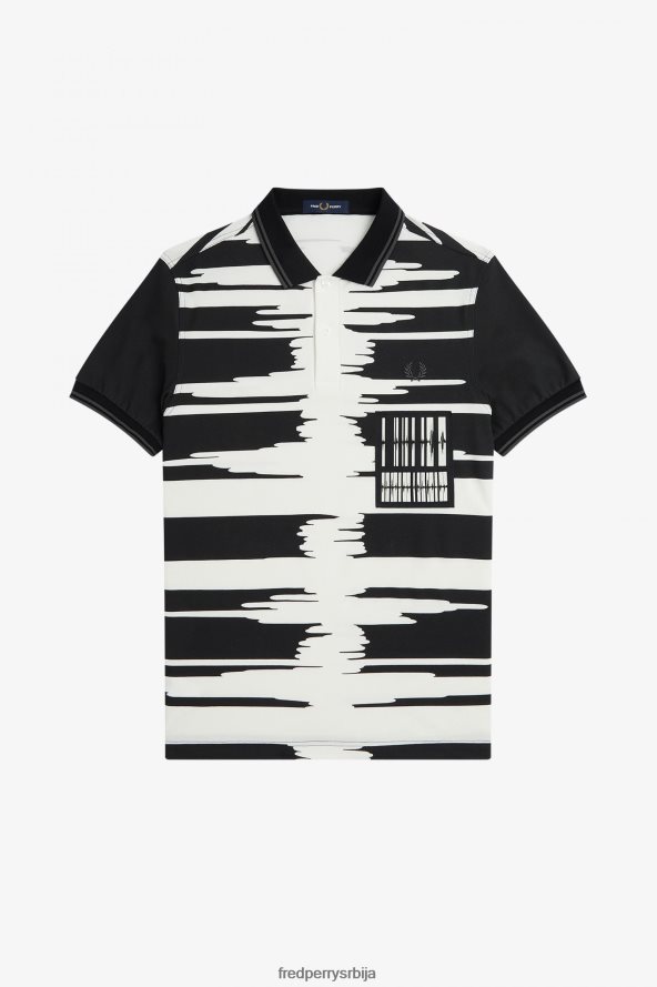 одећу рс Fred Perry мушкарци соундваве мајица црн 68TD6P374