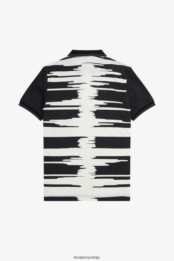 одећу рс Fred Perry мушкарци соундваве мајица црн 68TD6P374