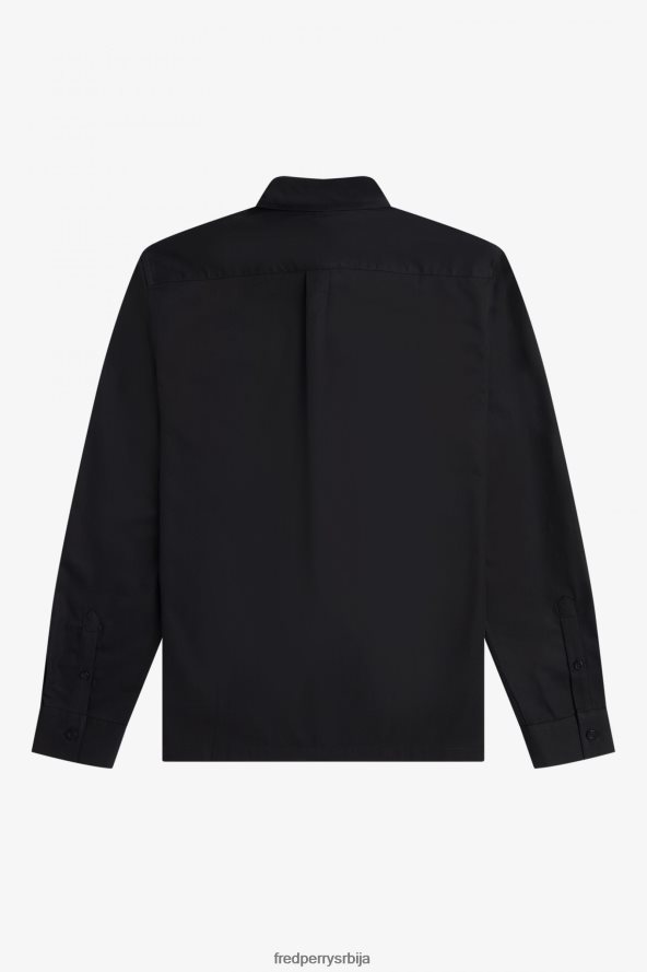 одећу рс Fred Perry мушкарци преко главе кошуља црн 68TD6P379