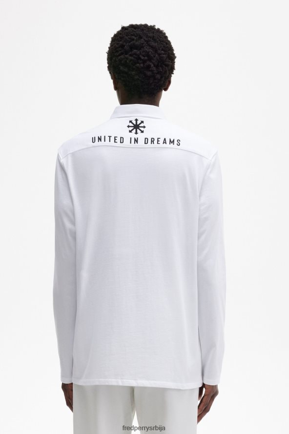 одећу рс Fred Perry мушкарци мајица од дреса црн 68TD6P380