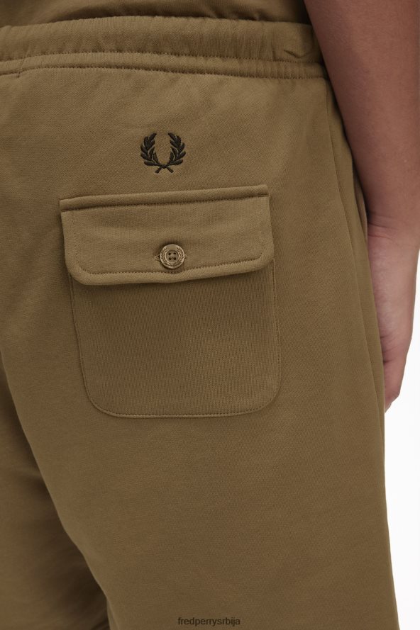 одећу рс Fred Perry мушкарци џепни детаљ зној кратак осенченог камена 68TD6P67