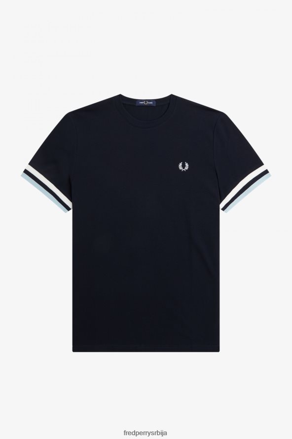 одећу рс Fred Perry мушкарци пике мајица са смелим врховима морнарица 68TD6P477