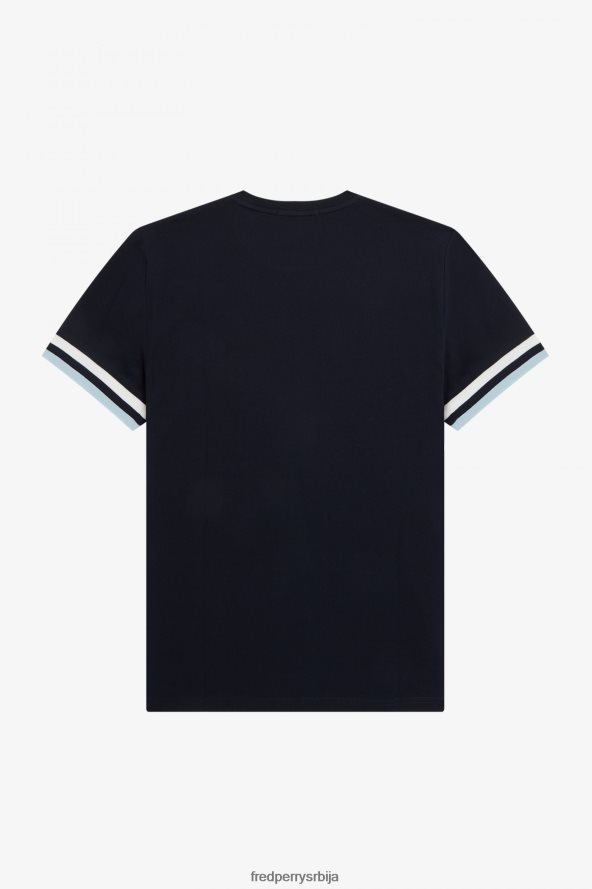 одећу рс Fred Perry мушкарци пике мајица са смелим врховима морнарица 68TD6P477