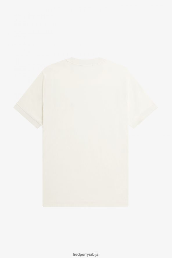 одећу рс Fred Perry мушкарци мајица са дуплим џеповима ецру 68TD6P478