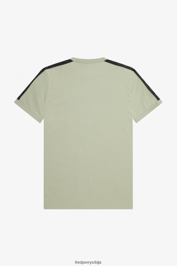 одећу рс Fred Perry мушкарци тонал тапе рингер мајица морска трава/црна 68TD6P479